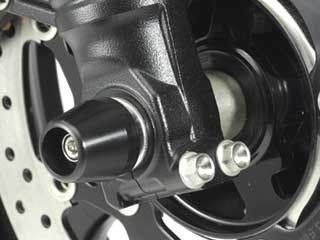 新品 アグラス(AGRAS) フロントアクスルプロテクター コーンタイプ ホワイト GSX1300R HAYABUSA[ハヤブサ] (08-10) 343-391-J0W