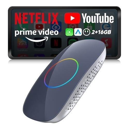 【新品】ATOTOOUT【AI Box CarPlay】AIボックス、ワイヤレスCarplay・Android Auto対応、動画配信アプリ視聴可能（YouTube・Netflix・Prime Video・Spotify）、HDMI出力、内蔵 50b10389