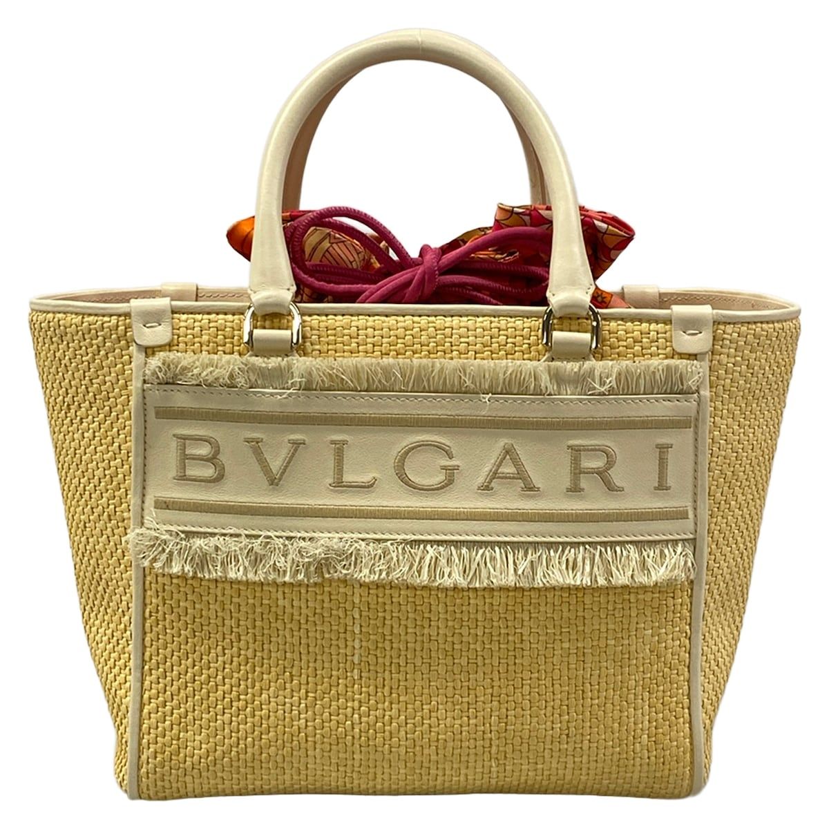 BVLGARI(ブルガリ) トートバッグ美品 ブルガリロゴ トート ライト 