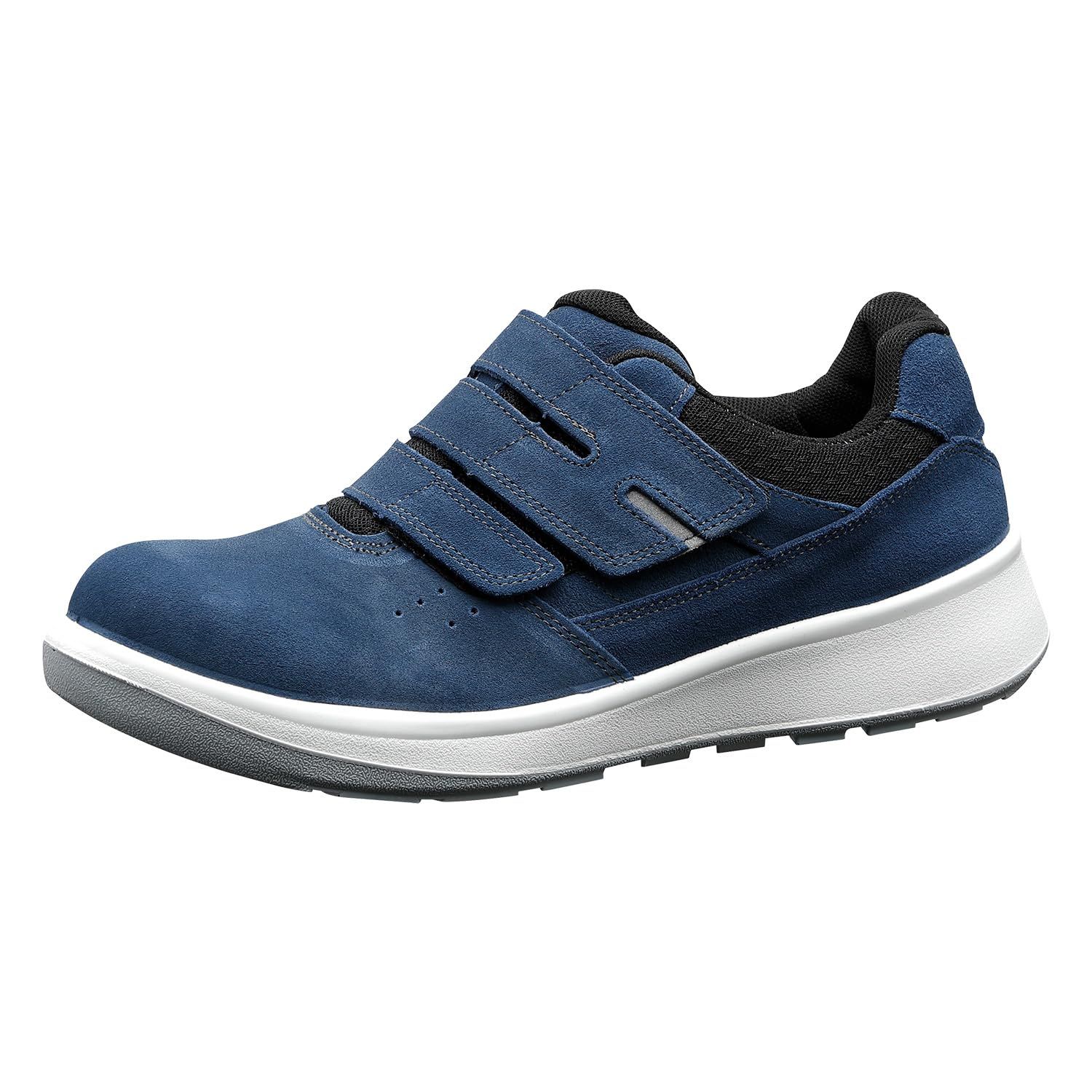 新品 [ミドリ安全] G4セフティスニーカー 安全靴 JIS規格 スニーカー 普通作業 先芯入り G4555 (バンドタイプ) ブルー 23.5 cm