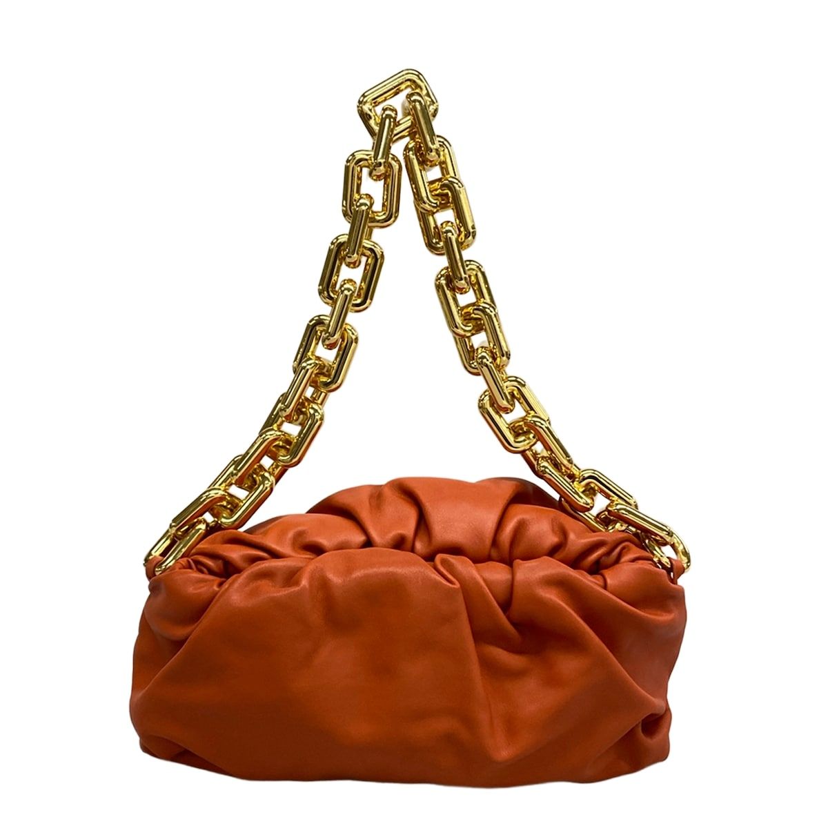 BOTTEGA VENETA(ボッテガヴェネタ) ショルダーバッグ ザ・チェーン ポーチ 620230 ブラウン チェーンショルダー/ストラップ着脱可 レザー