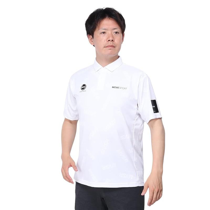 【新品】 DESCENTE(デサント) SUNSCREEN ロゴジャガード POLO WH M