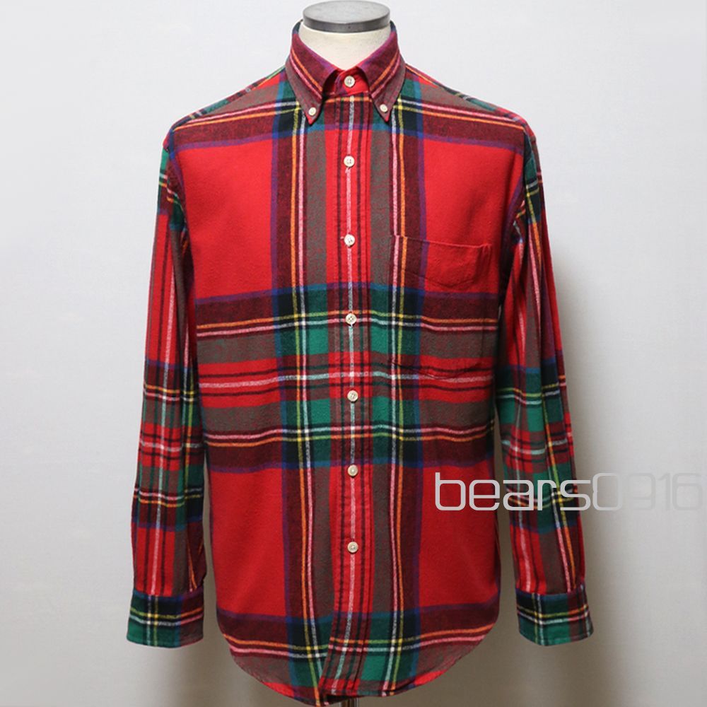【オールドギャップ】ネルシャツ メンズ S M 赤 紺 90s紺タグGAP タータンチェック 柄合わせ ボタンダウン 猫目ボタン 長袖 USED品 アメリカ古着 7,742円