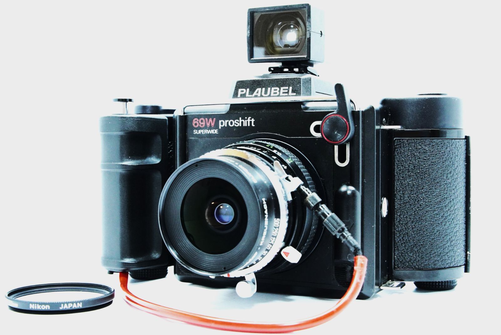 超美品 Plaubel 69W Proshift Superwide Super Angulon 47mm ｆ5.6　フィルムカメラ 動作確認済み＃1538