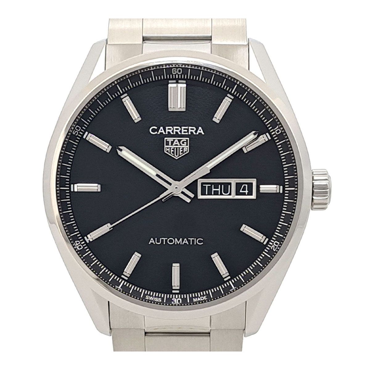 タグホイヤー カレラ デイデイト WBN2010.BA0640 自動巻き ステンレススティール メンズ TAG HEUER【中古】 【時計】