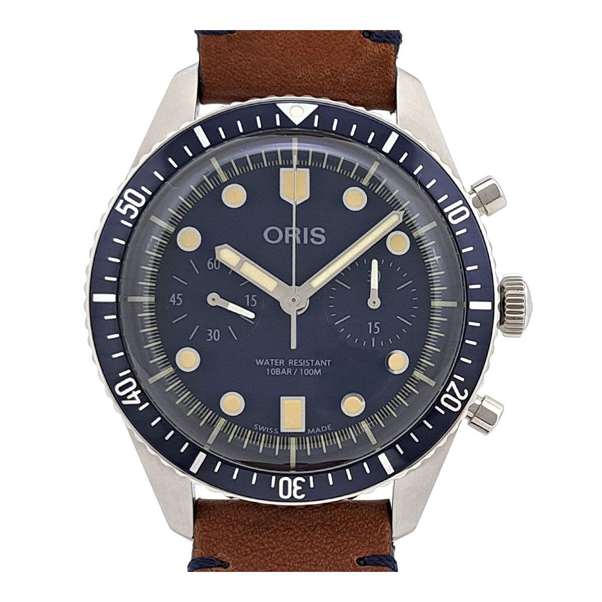 オリス ダイバーズ 65 クロノグラフ 01 771 7744 4095 自動巻き ステンレススティール メンズ ORIS【中古】 【時計】