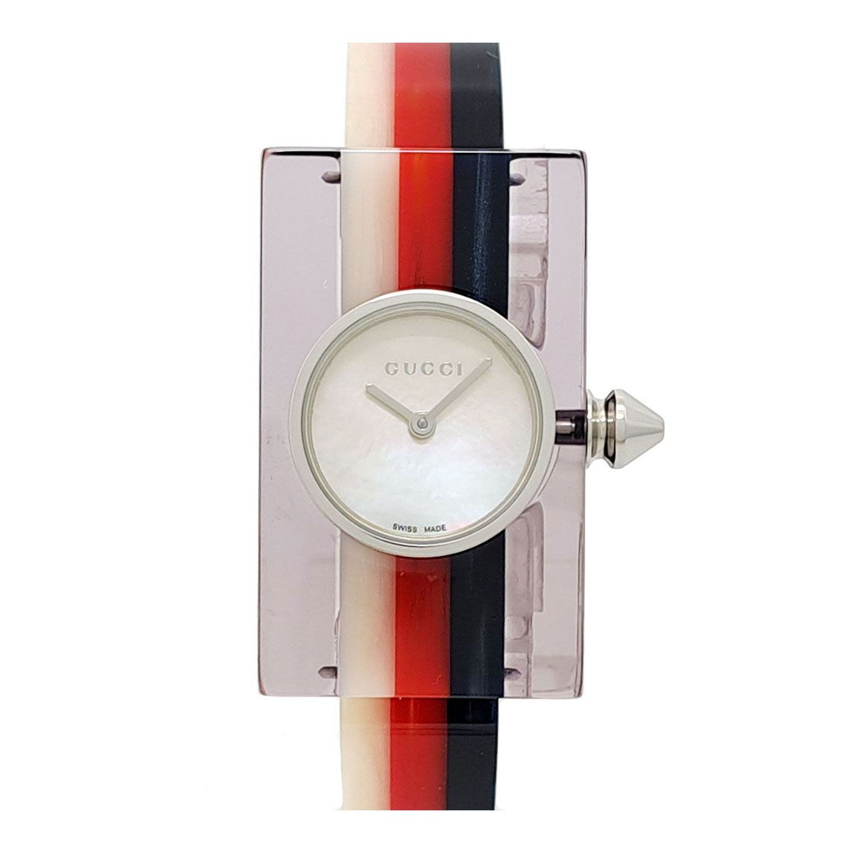 グッチ ヴィンテージ ウェブ ミディアム ウォッチ 143.5 クオーツ プラ レディース GUCCI【中古】 【時計】
