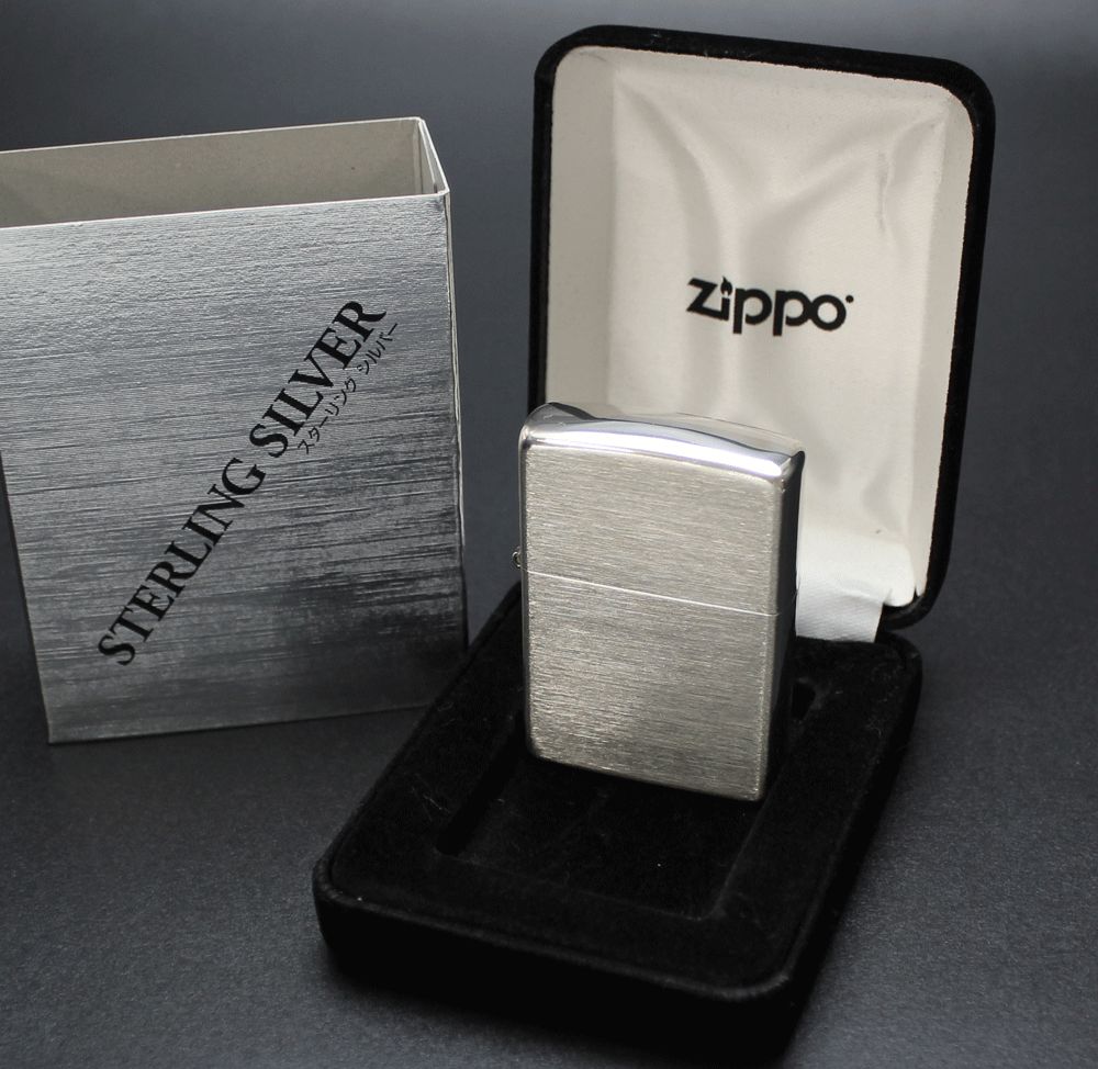 デッドストック ZIPPO Sterling Silver ＃１３ スターリングシルバー　２００５年製