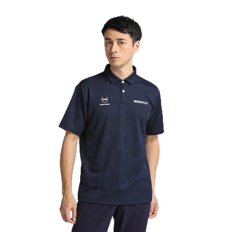 【新品】 DESCENTE(デサント) SUNSCREEN ロゴジャガード POLO NV M