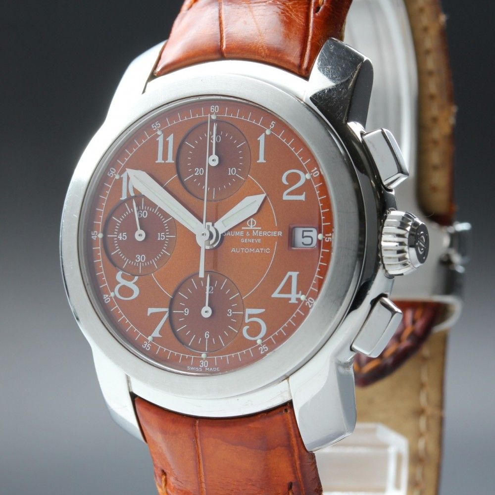【稼働品】Baume&Mercier ケープランド MV045216 ブラウン レア 自動巻き メンズ #17367