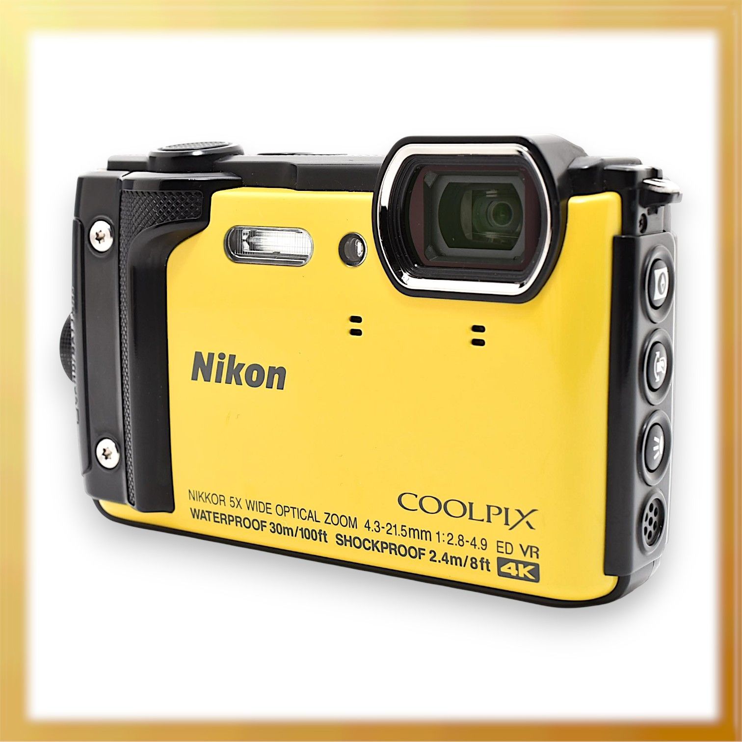 ジャンク｜Nikon COOLPIX W300 デジタルカメラ YW クールピクス イエロー 防水｜M327