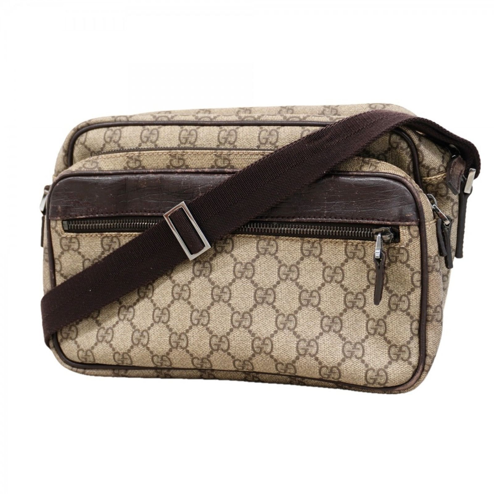 グッチ(Gucci) グッチ ショルダーバッグ GGスプリーム 114531 ブラウン レディース