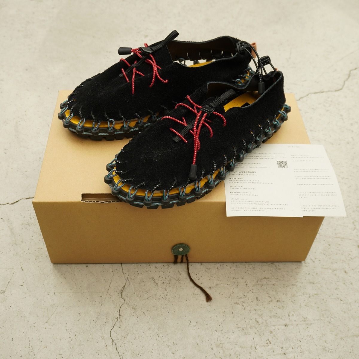 美品 26SS Hender Scheme エンダー スキーマ hammock ハンモック Vibram ソール スエード サンダル シューズ YV-S-HMK 黒 サイズ42 3804Q♪