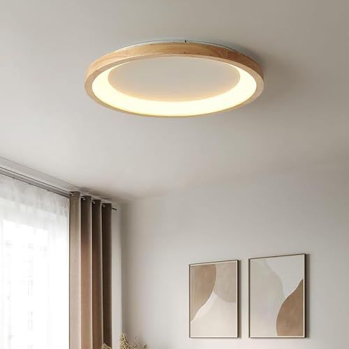 【新品】シーリングライト 6畳 8畳 木目調 照明 調光調色 led シーリングライト 6-8畳 取付簡単(40cm,多段階調光,リモコン付き) 699a82f9