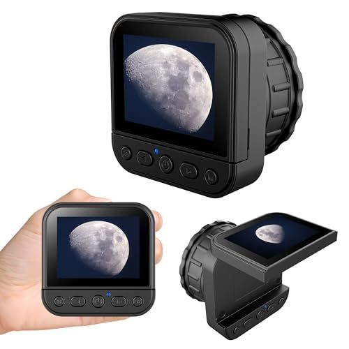 【新品】電子接眼レンズ 4K WiFi望遠鏡カメラ「リモコン＆64GB TFカード付き&8MP CMOSセンサー搭載」2.8” IPSスクリーン64MP画像 4Kビデオ録画 3時間連続録画 2000mAhバッテリー内蔵 16X倍率調整可能 画 d8206cbe
