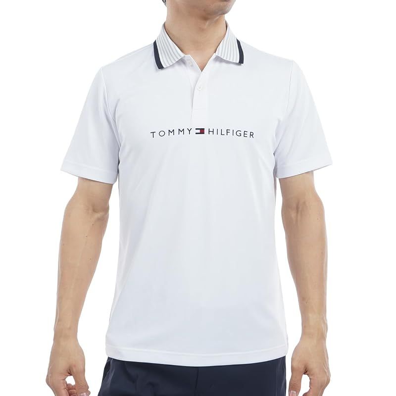 【新品】 TOMMY HILFIGER GOLF(トミーヒルフィガー ゴルフ) エッセンシャルストライプカラー 半袖ポロシャツ THMA513