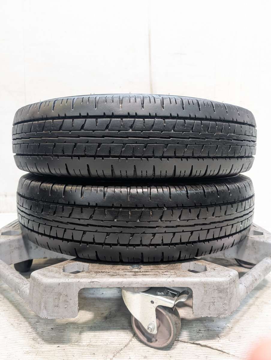 145R12 6PR ダンロップ エナセーブ VAN01 中古タイヤ サマータイヤ 2本 
