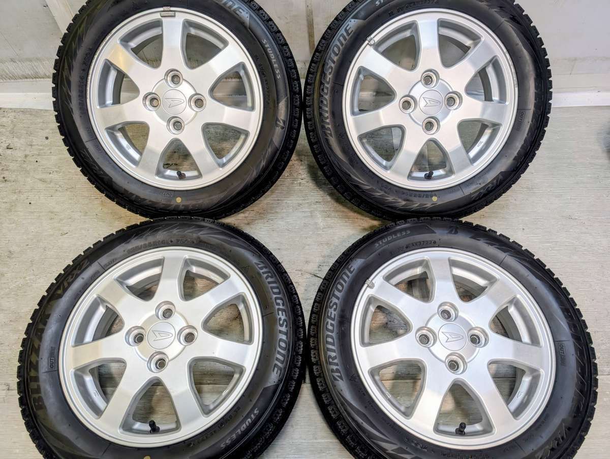 155/65R14 ブリヂストン ブリザック VRX2 ダイハツ純正 14x4.5 45 100