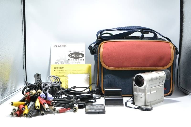 動作品】シャープ SHARP VL-G1K MiniDV デジタルビデオカメラ 付属品