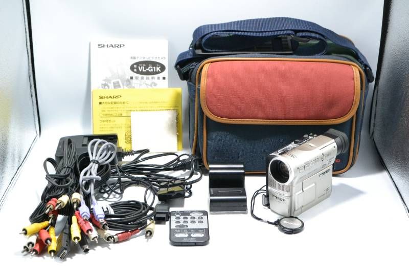 動作品】シャープ SHARP VL-G1K MiniDV デジタルビデオカメラ 付属品