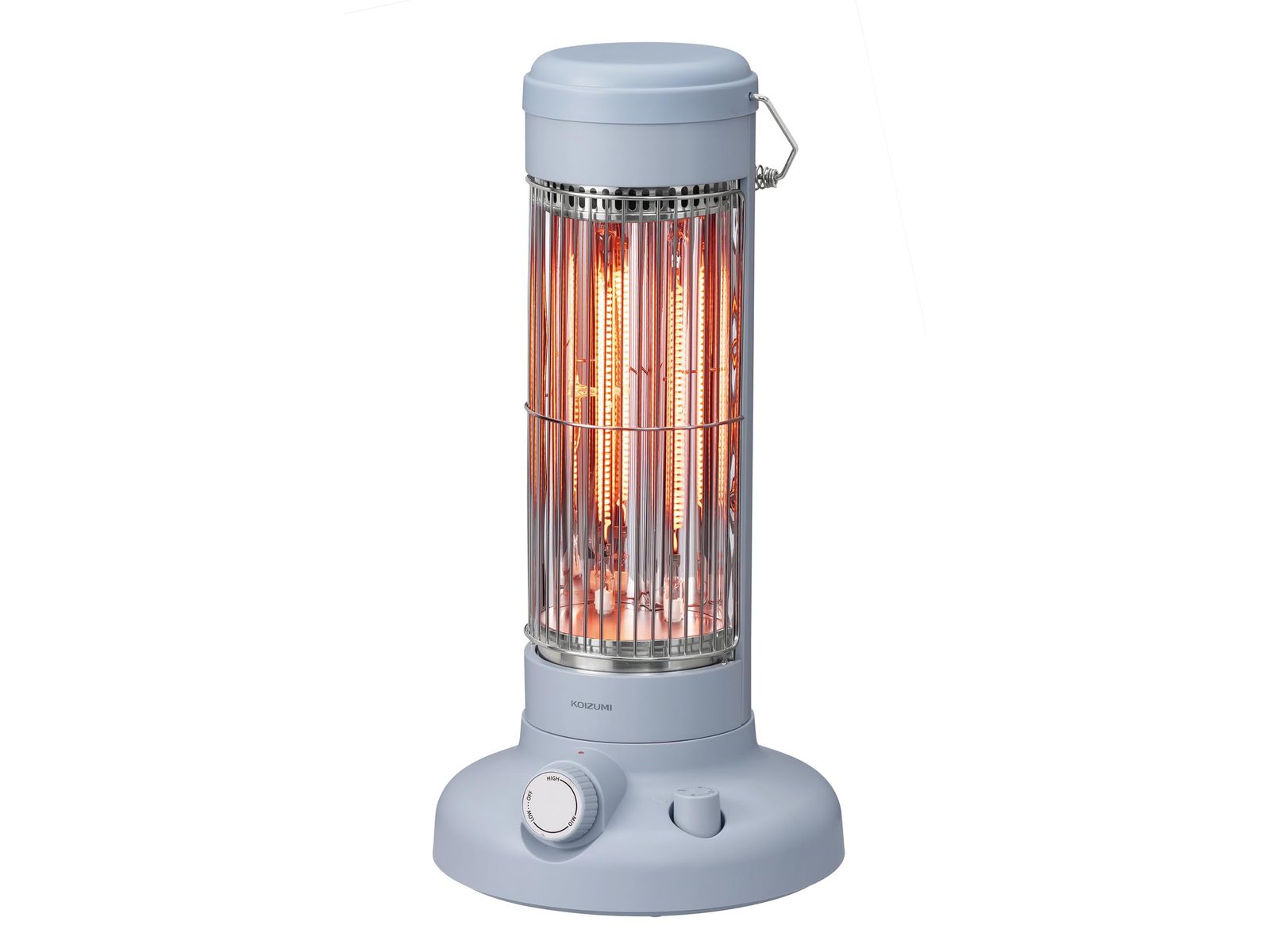 コイズミ カーボンヒーター 300W~600W オフタイマー付き ペールブルー KKH-0651/AJu