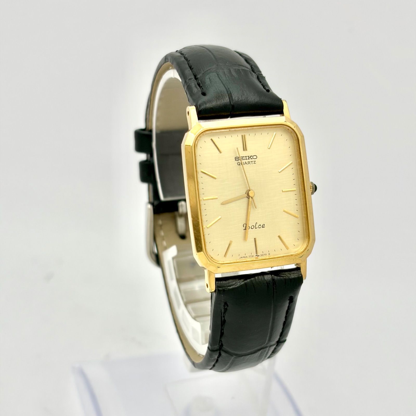 新品電池】SEIKO セイコー Dolce ドルチェ メンズ 腕時計 ゴールド 12