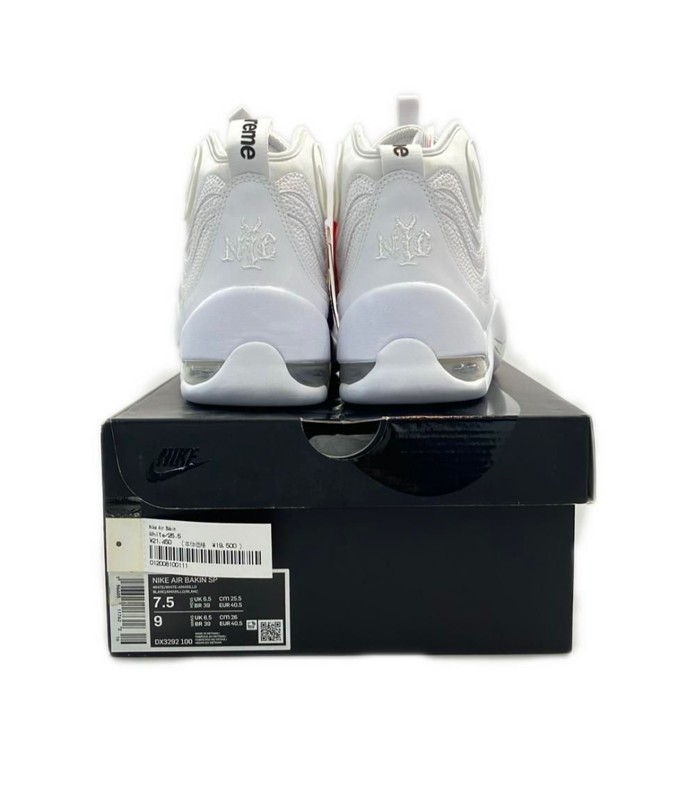 美品 ナイキ ハイカットスニーカー × Supreme AIR BAKIN SP DX3292-100 メンズ SIZE 25.5 (S) NIKE 美品 ナイキ ハイカットスニーカー × Supreme AIR BAKIN SP DX3292-100 メンズ SIZE 25.5 (S) NIKE