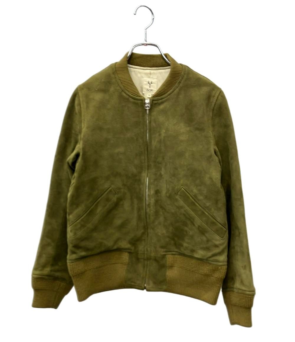サイ ボマー ジャケット ラムスエード MA-1 12-16-63016 レディース SIZE 36 (XS) Scye