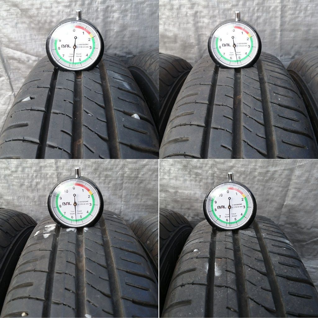 鉄ホイール 夏タイヤ付 4本セット 13インチ 145/80R13 DUNLOP ENASAVE