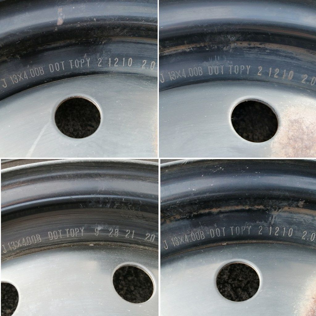 鉄ホイール 夏タイヤ付 4本セット 13インチ 145/80R13 DUNLOP ENASAVE