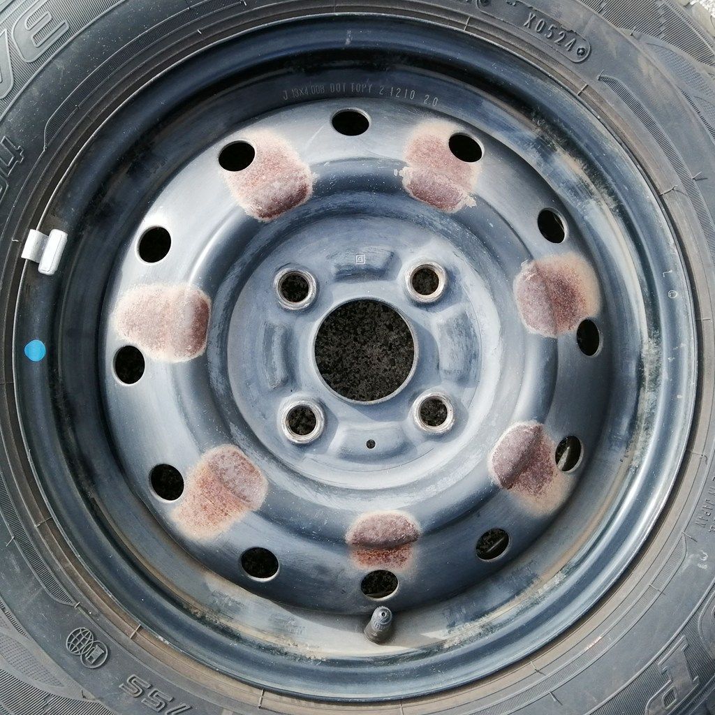 鉄ホイール 夏タイヤ付 4本セット 13インチ 145/80R13 DUNLOP ENASAVE