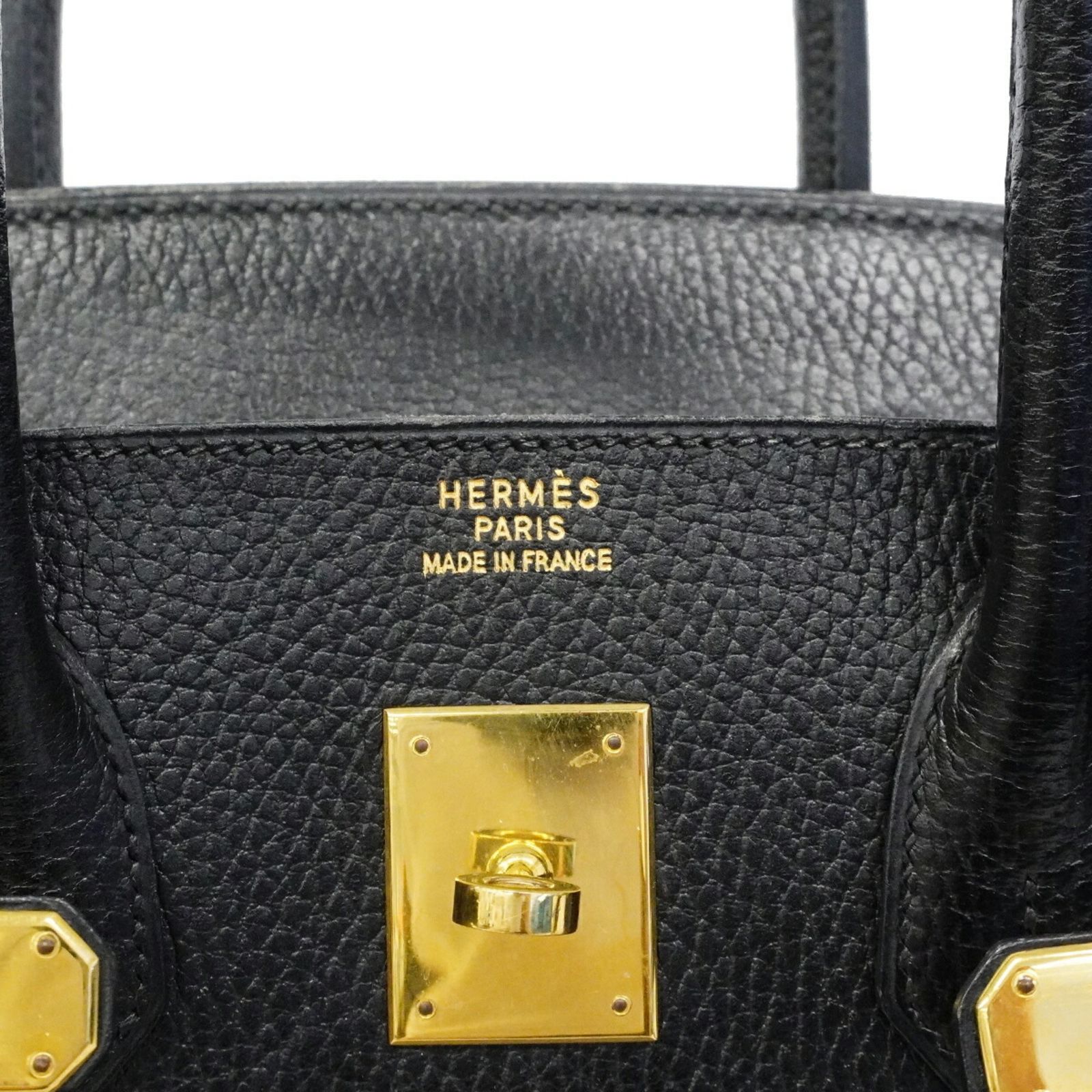 エルメス(Hermes) エルメス ハンドバッグ バーキン35 アルデンヌ ブラック ○Z刻印レディース