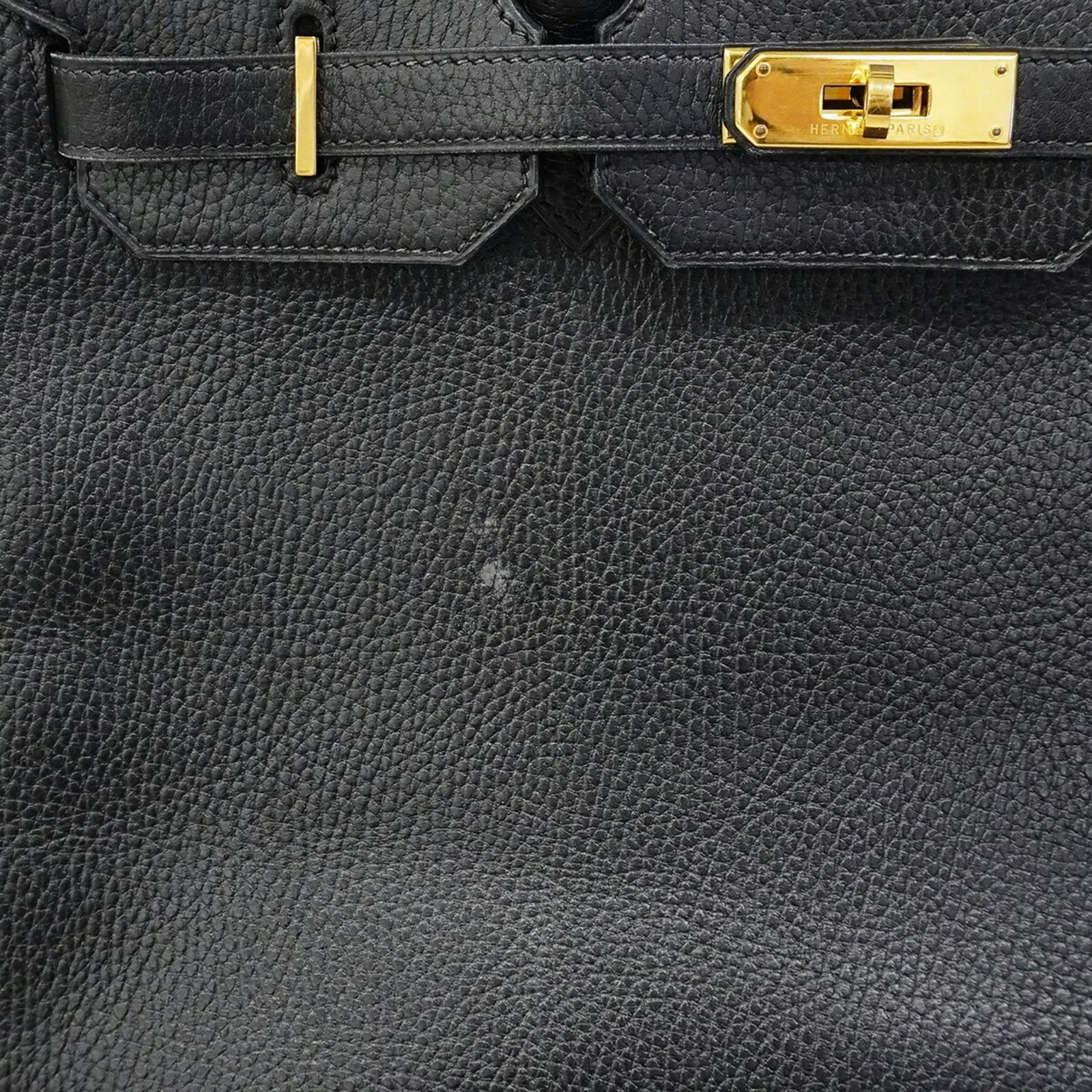 エルメス(Hermes) エルメス ハンドバッグ バーキン35 アルデンヌ ブラック ○Z刻印レディース