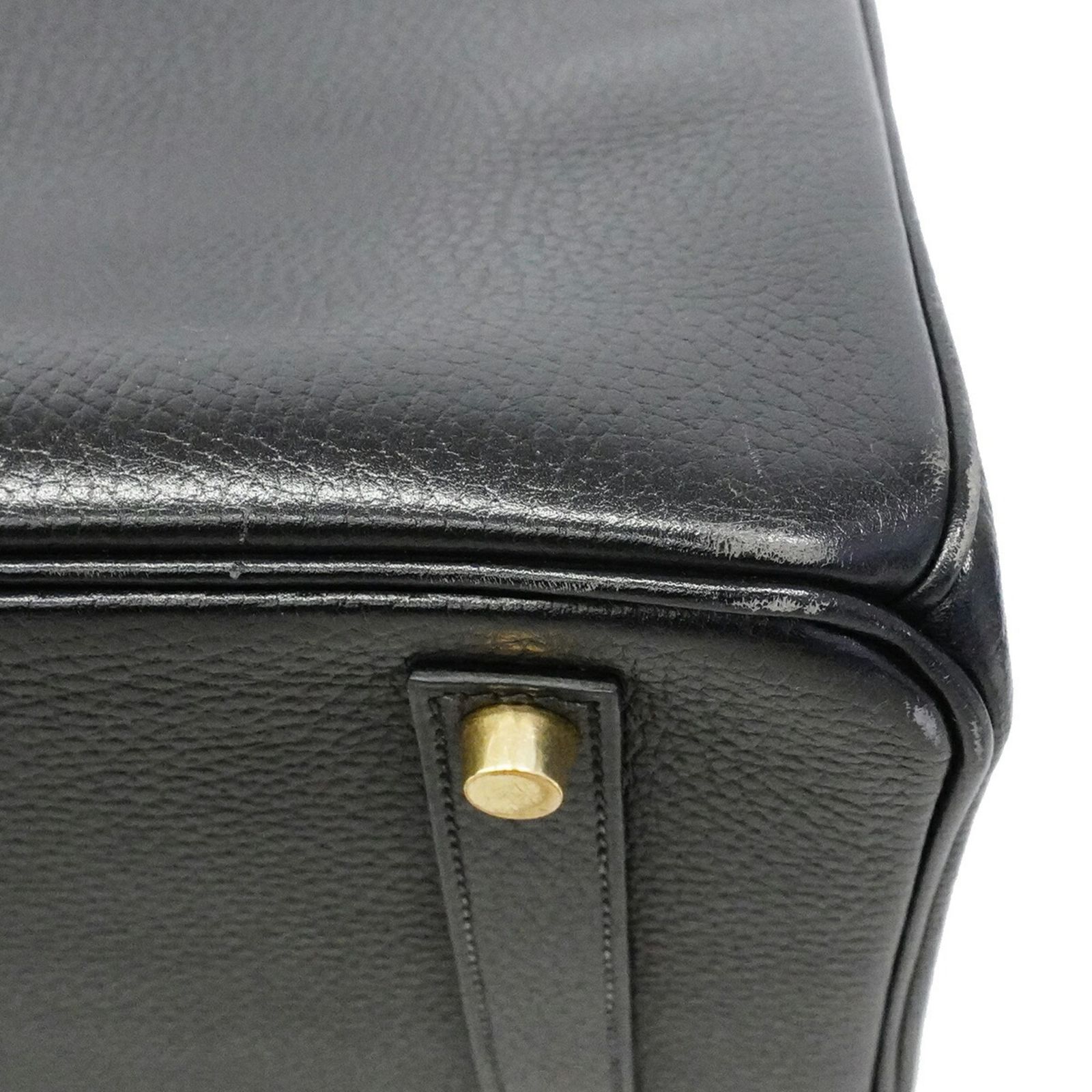 エルメス(Hermes) エルメス ハンドバッグ バーキン35 アルデンヌ ブラック ○Z刻印レディース