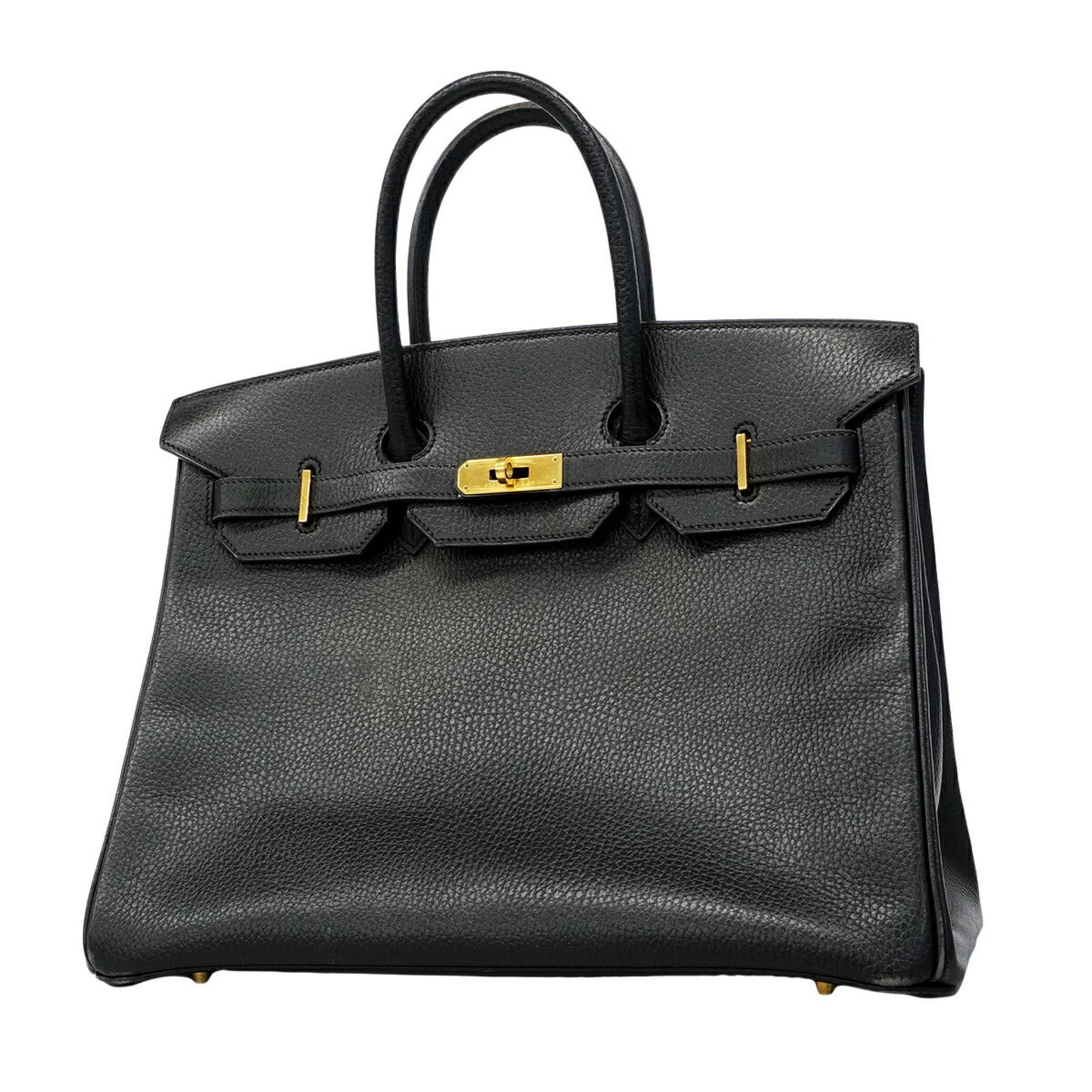 エルメス(Hermes) エルメス ハンドバッグ バーキン35 アルデンヌ ブラック ○Z刻印レディース