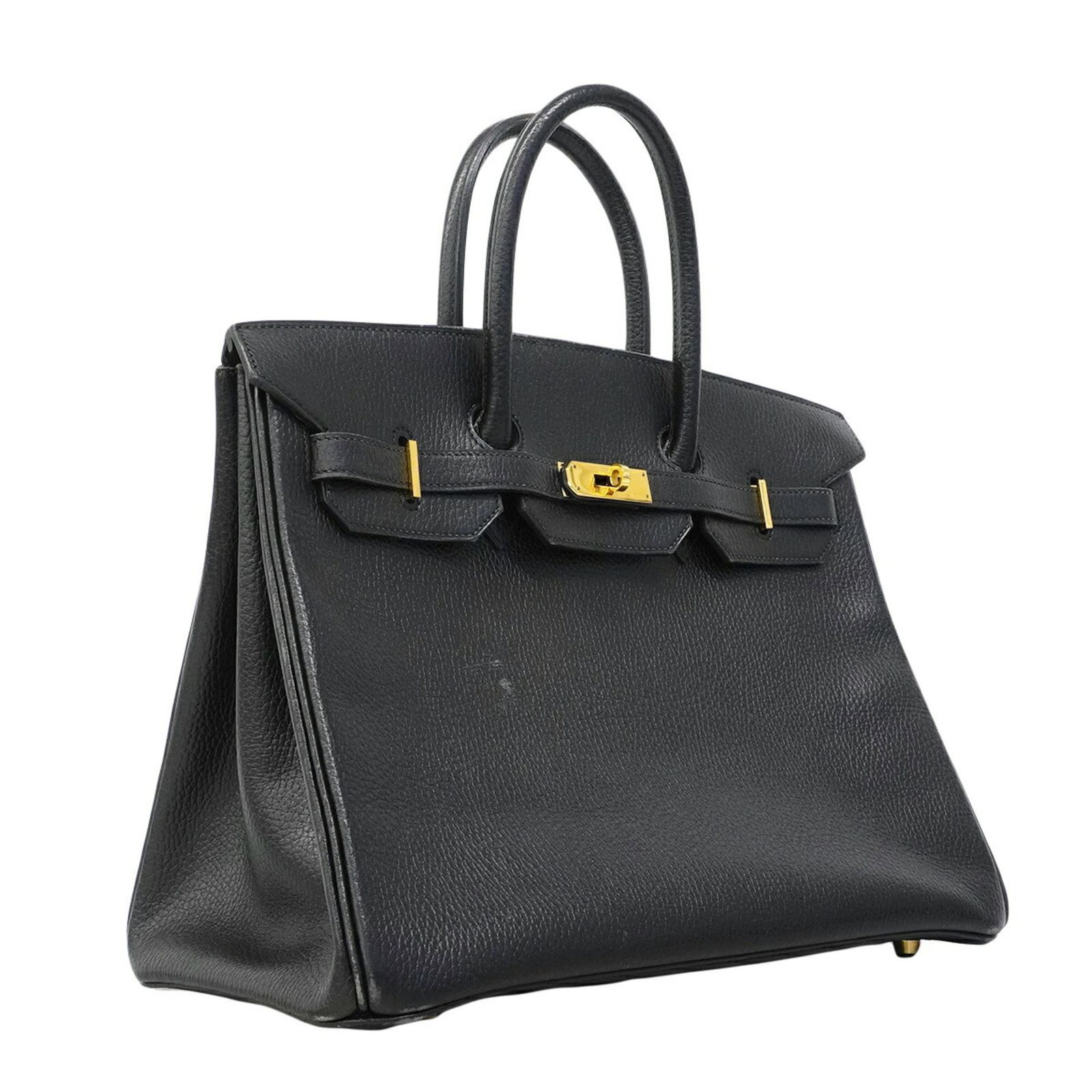エルメス(Hermes) エルメス ハンドバッグ バーキン35 アルデンヌ ブラック ○Z刻印レディース
