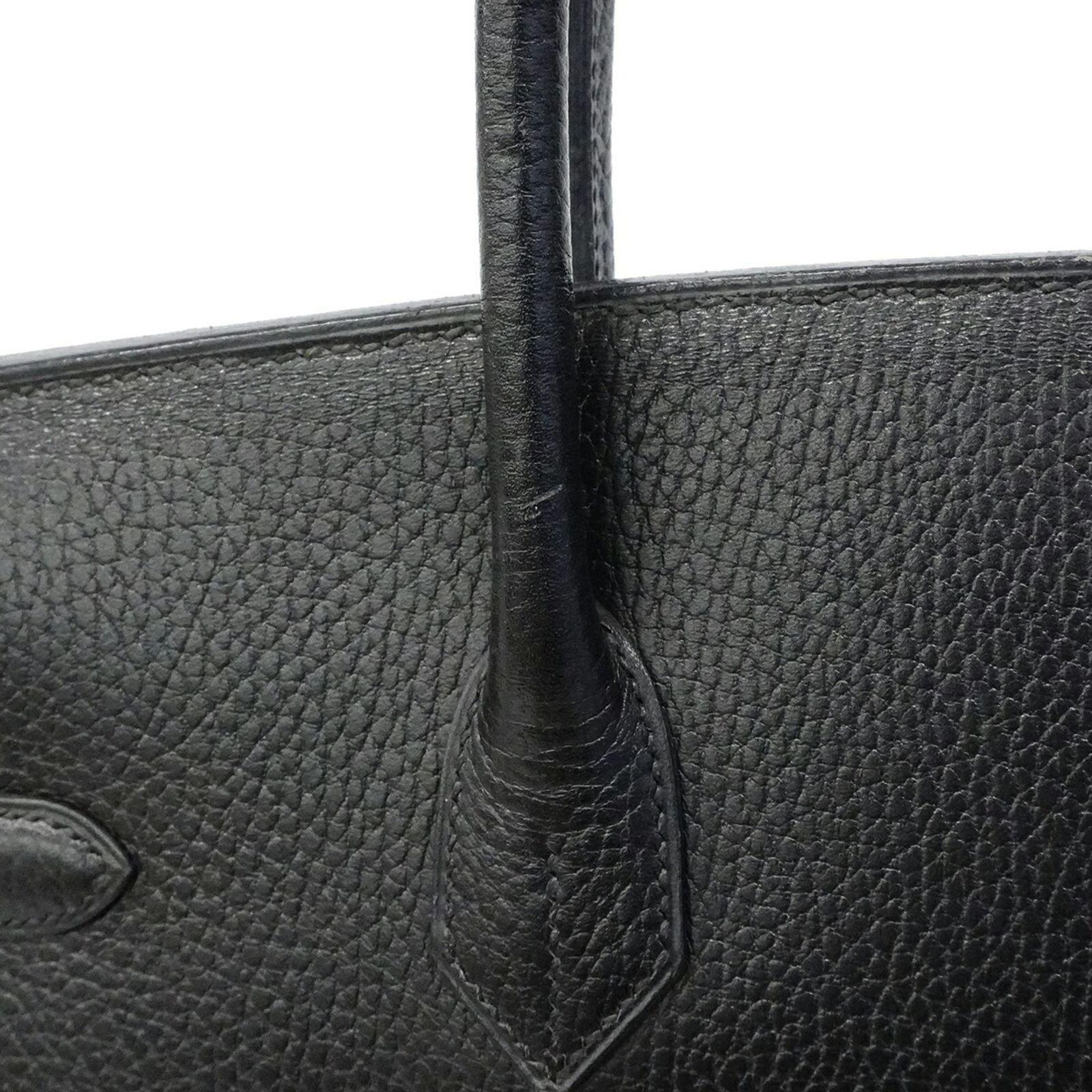エルメス(Hermes) エルメス ハンドバッグ バーキン35 アルデンヌ ブラック ○Z刻印レディース