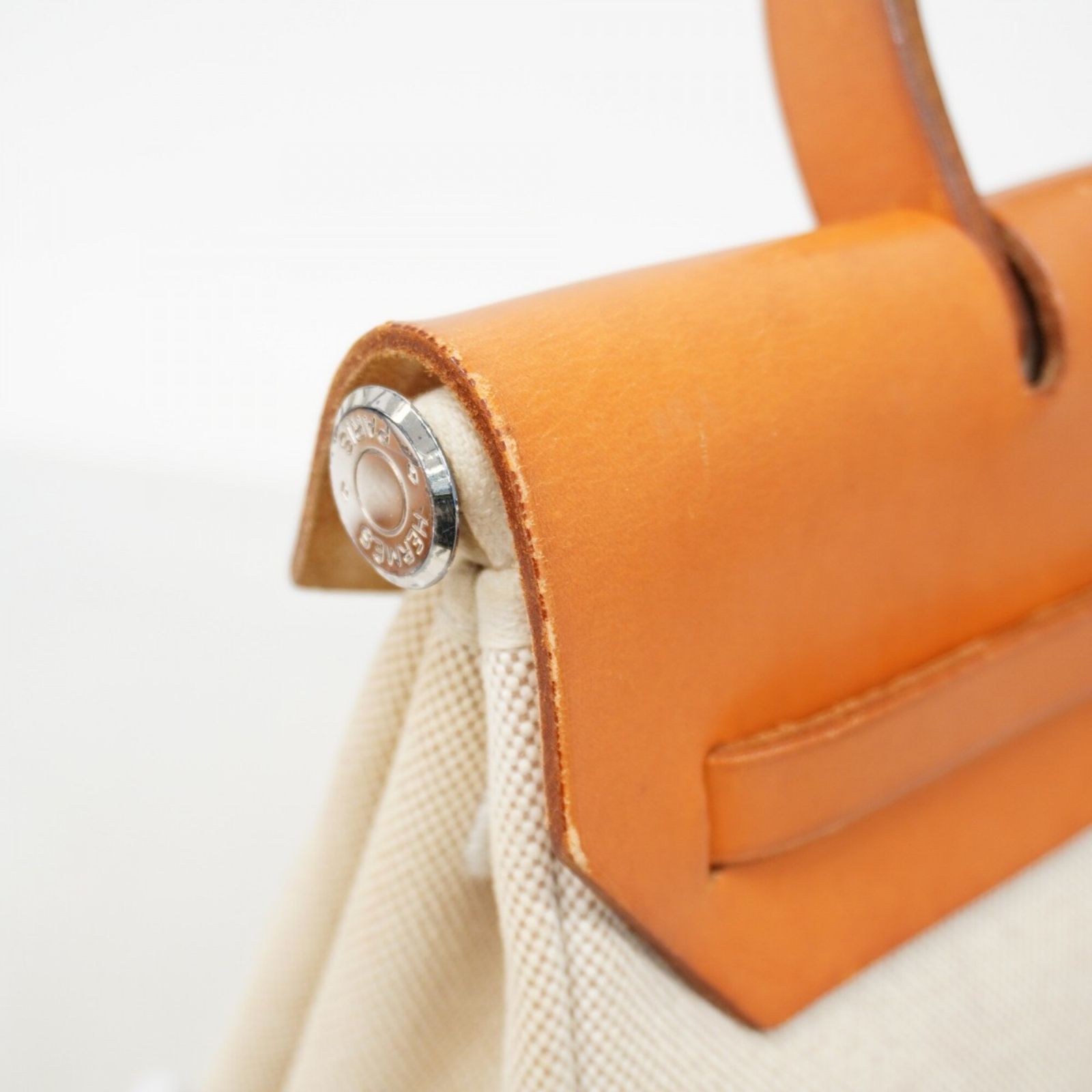 エルメス(Hermes) エルメス リュック・デイパック エールバッグアドPM トワルアッシュ ナチュラル □F刻印レディース