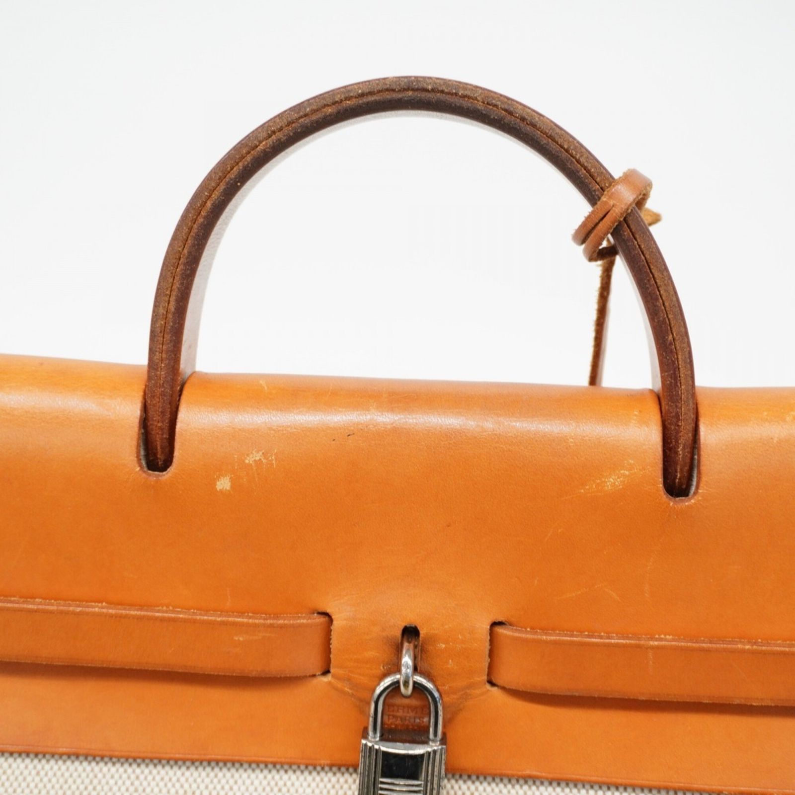 エルメス(Hermes) エルメス リュック・デイパック エールバッグアドPM トワルアッシュ ナチュラル □F刻印レディース