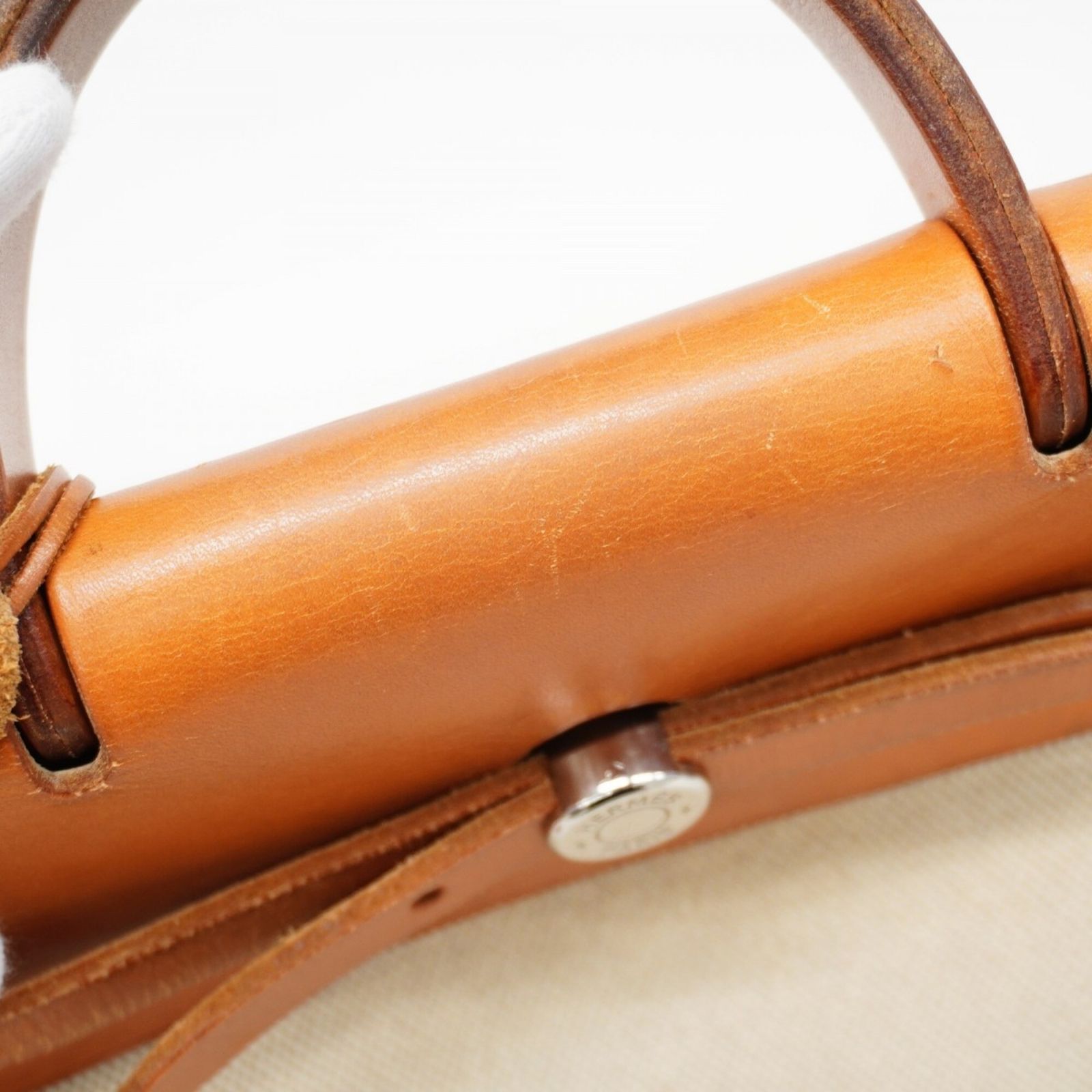 エルメス(Hermes) エルメス リュック・デイパック エールバッグアドPM トワルアッシュ ナチュラル □F刻印レディース