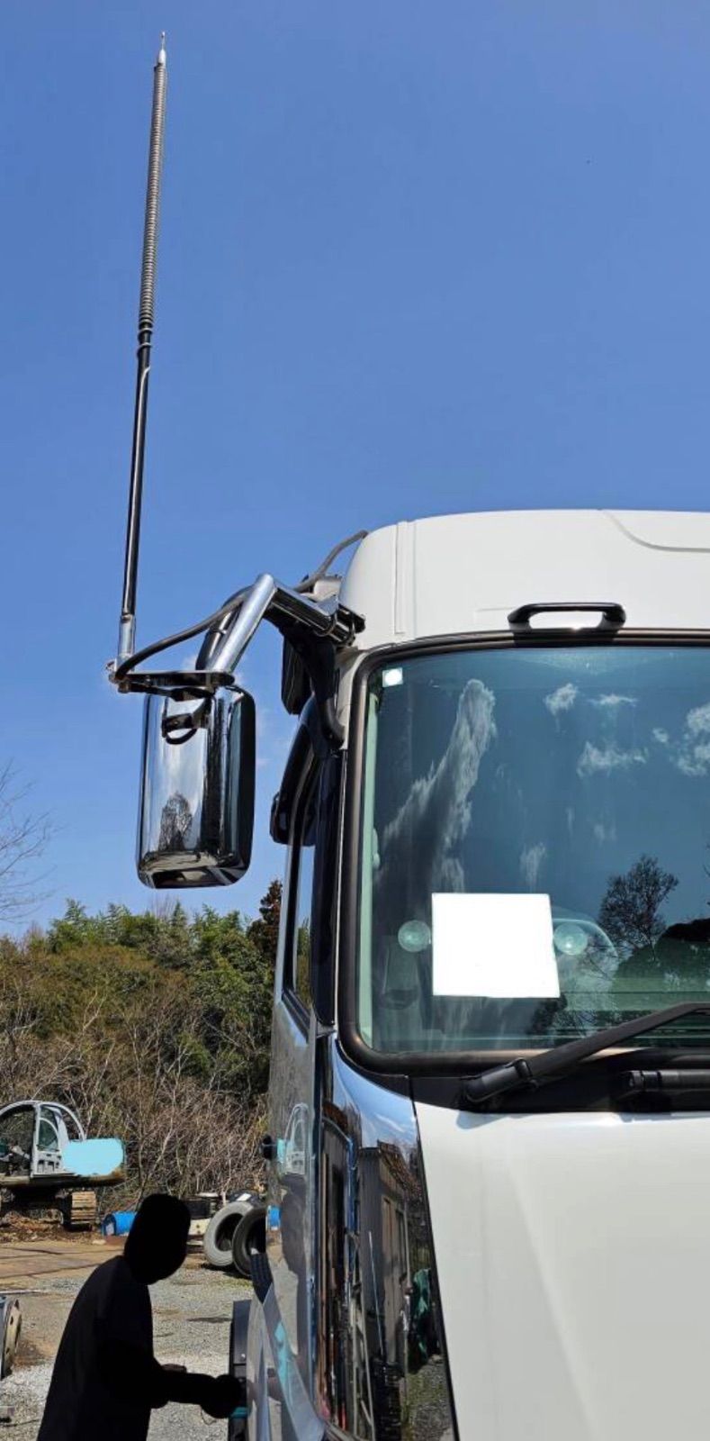 待たせたな!! アィ―ンアンテナステー　FUSO-スーパーグレート用アンテナステー　スーパー無双 (FU-SG-ATS-42SS)