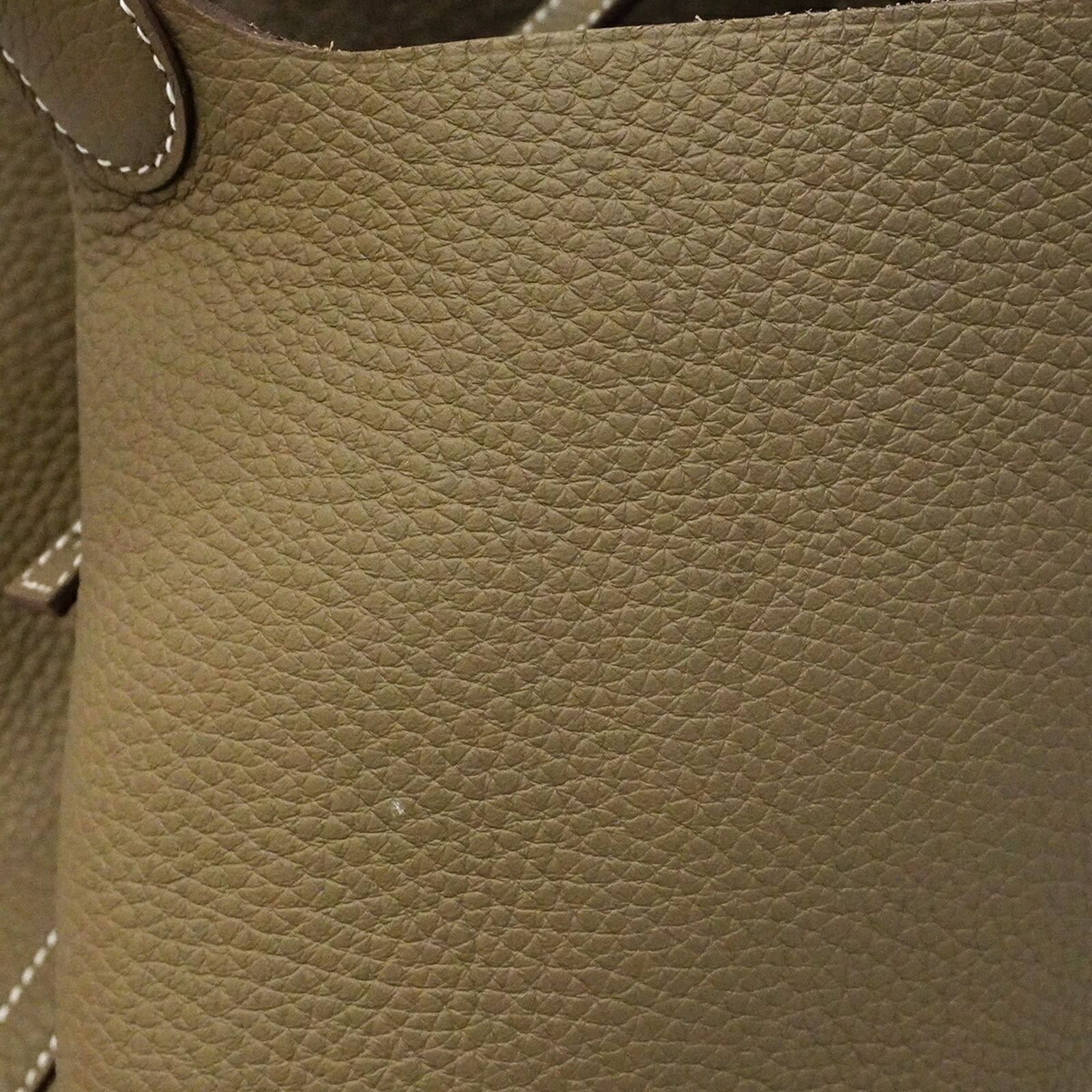 エルメス(Hermes) エルメス ハンドバッグ ピコタンロックMM トリヨンクレマンス エトゥープ K刻印レディース