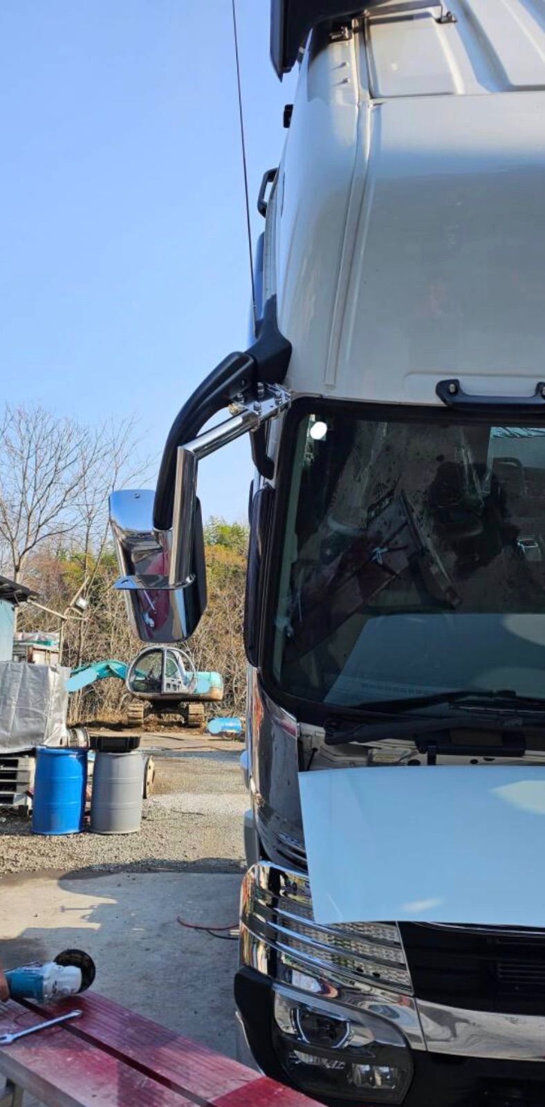 待たせたな!! アィ―ンアンテナステー　FUSO-スーパーグレート用アンテナステー　スーパー無双 (FU-SG-ATS-42SS)