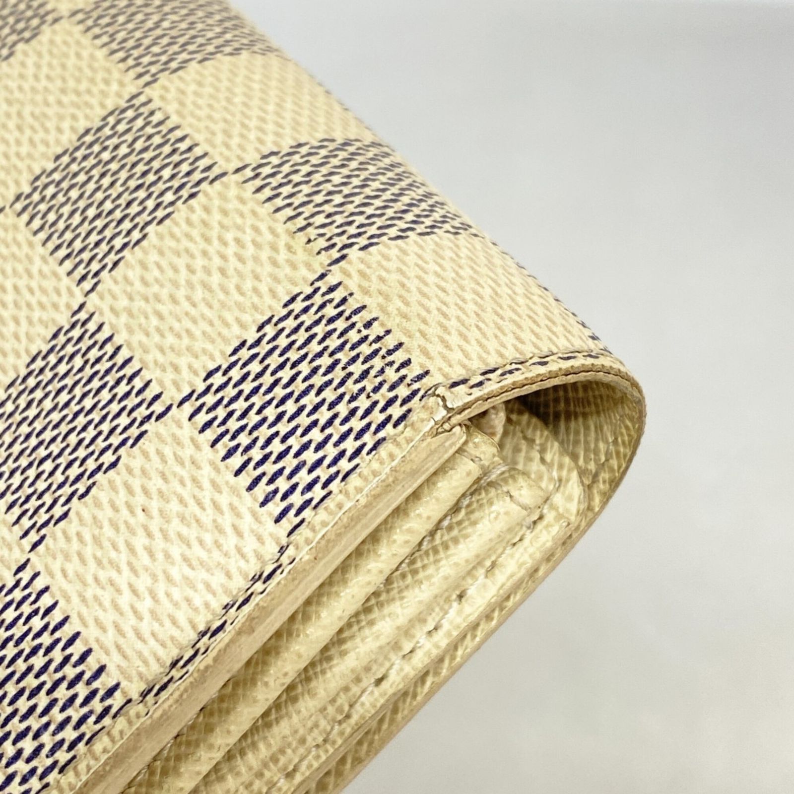 ルイ・ヴィトン(Louis Vuitton) ルイ・ヴィトン 長財布 ダミエ・アズール ポルトフォイユサラ N61735 ホワイトレディース