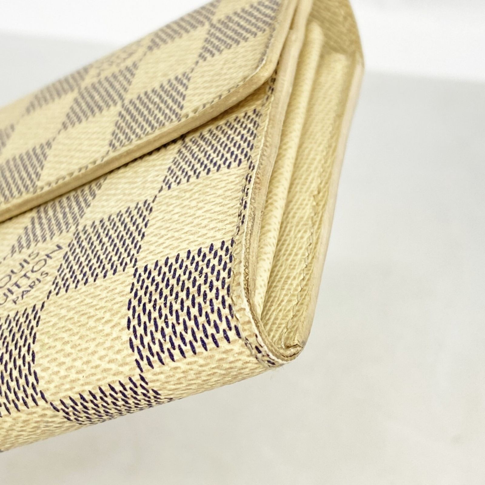 ルイ・ヴィトン(Louis Vuitton) ルイ・ヴィトン 長財布 ダミエ・アズール ポルトフォイユサラ N61735 ホワイトレディース