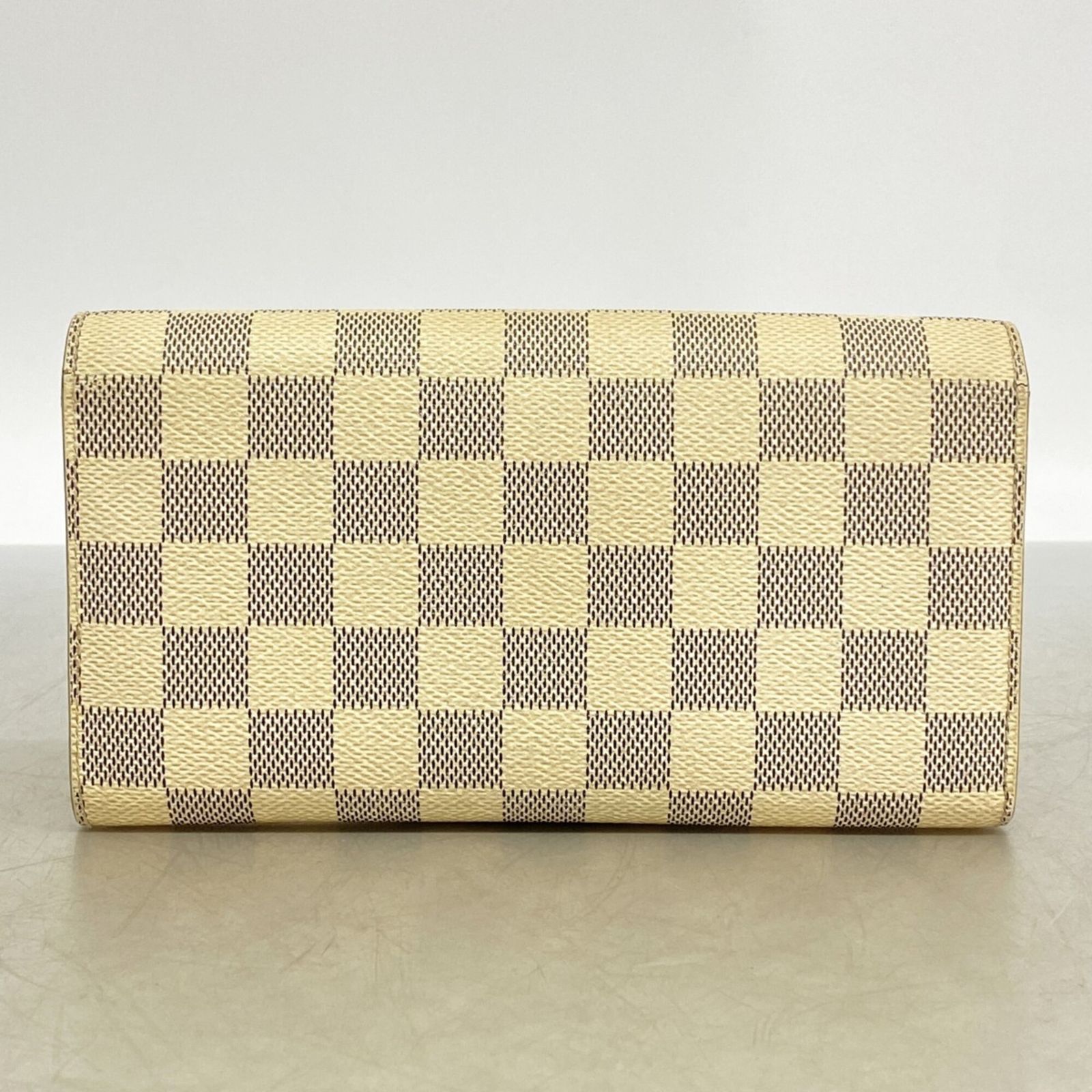 ルイ・ヴィトン(Louis Vuitton) ルイ・ヴィトン 長財布 ダミエ・アズール ポルトフォイユサラ N61735 ホワイトレディース
