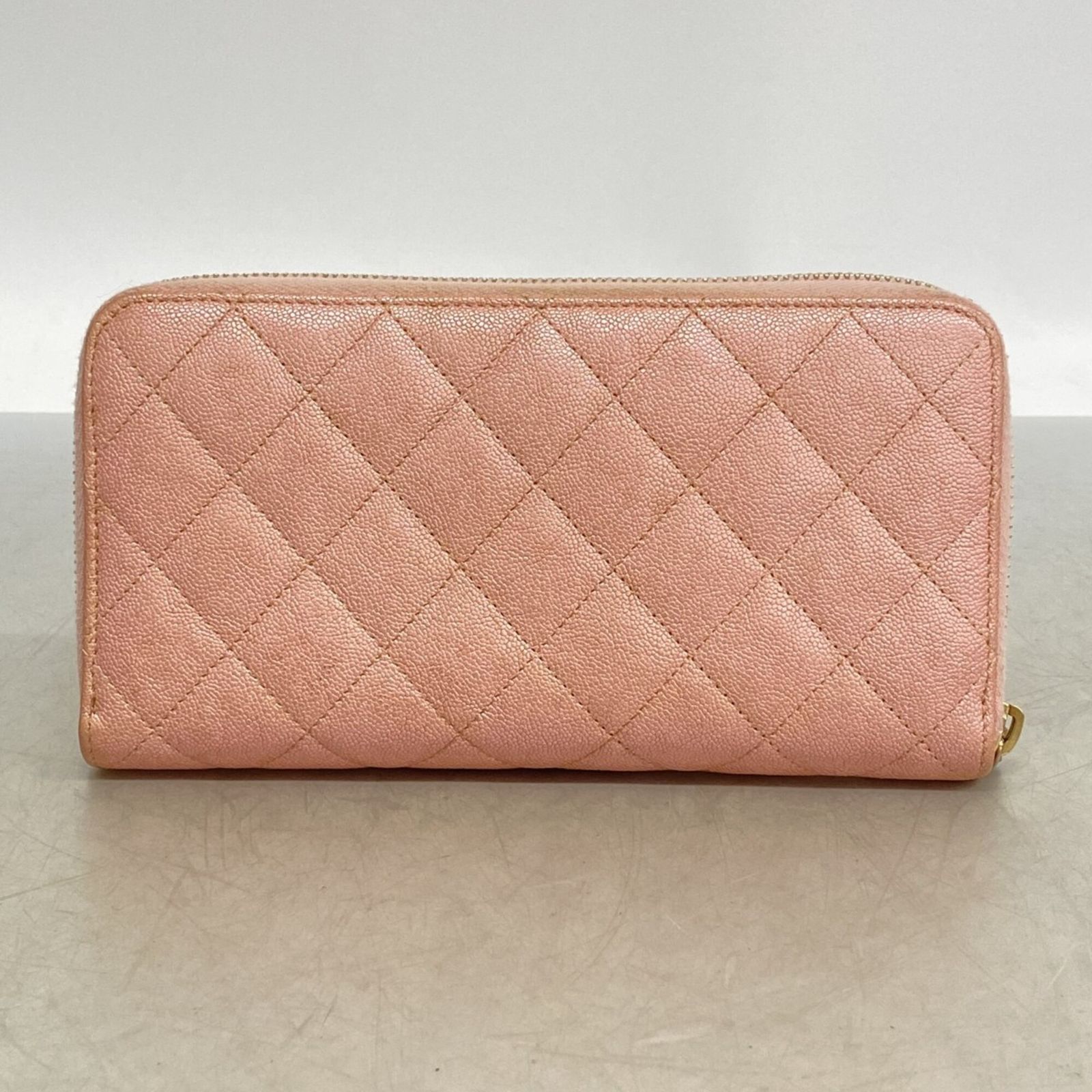 シャネル(Chanel) シャネル 長財布 マトラッセ キャビアスキン ピンク シャンパンレディース シャネル(Chanel) シャネル 長財布 マトラッセ キャビアスキン ピンク シャンパンレディース