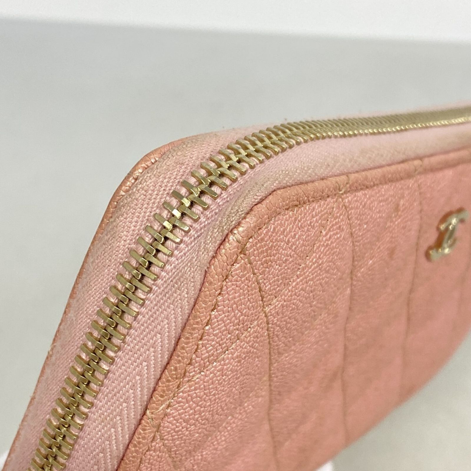 シャネル(Chanel) シャネル 長財布 マトラッセ キャビアスキン ピンク シャンパンレディース シャネル(Chanel) シャネル 長財布 マトラッセ キャビアスキン ピンク シャンパンレディース