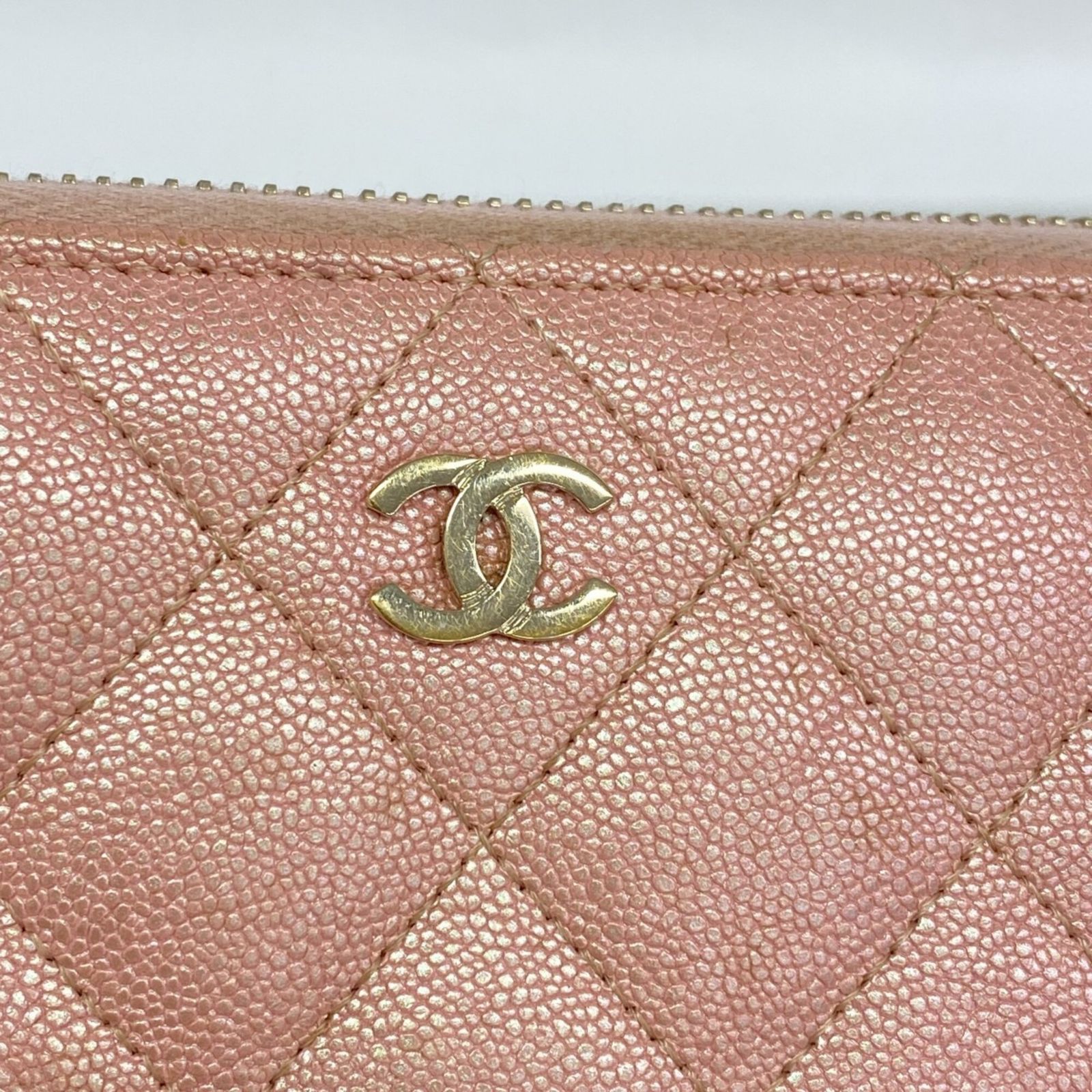 シャネル(Chanel) シャネル 長財布 マトラッセ キャビアスキン ピンク シャンパンレディース シャネル(Chanel) シャネル 長財布 マトラッセ キャビアスキン ピンク シャンパンレディース