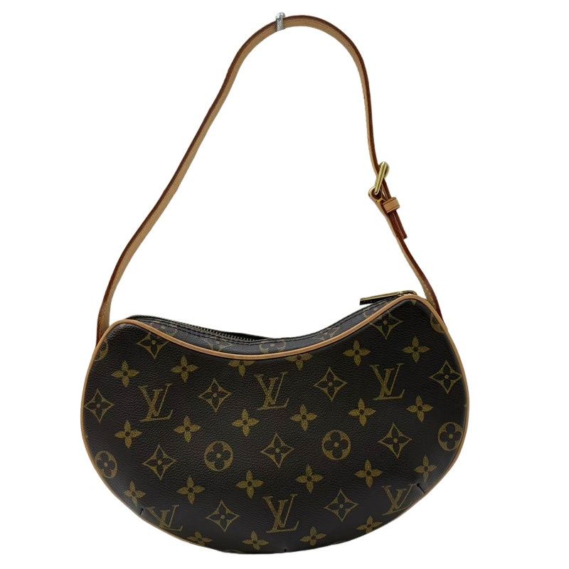 LOUIS VUITTON ルイヴィトン ポシェット・クロワッサン M51510 ブラウン モノグラム ショルダーバッグ レディース 【中古】 22606K240